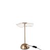 LAMPE LED FLEUR MET/PLAST OR S 23.5X23.5X31CM - J-LINE