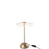LAMPE LED FLEUR MET/PLAST OR S 23.5X23.5X31CM - J-LINE