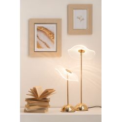 LAMPE LED FLEUR MET/PLAST OR S 23.5X23.5X31CM - J-LINE