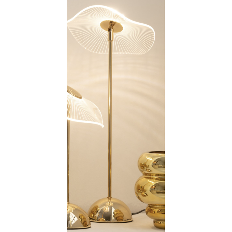 LAMPE LED FLEUR MET/PLAST OR L 23.5*23.5*50CM - J-LINE