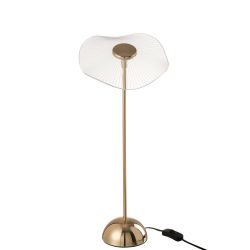 LAMPE LED FLEUR MET/PLAST OR L 23.5*23.5*50CM - J-LINE