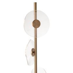 LAMPADAIRE LED FLEUR MET/PLAST OR 25*25*150CM - J-LINE