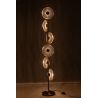 LAMPADAIRE LED FLEUR MET/PLAST OR 25*25*150CM - J-LINE