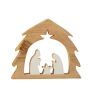 CRÈCHE DANS ARBRE BOIS DE MANGUIER BLANC/NATUREL L - J-LINE