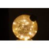 BOULE DE NOEL LED VERRE DORÉ M 20X20X20CM - J-LINE