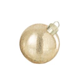 BOULE DE NOEL LED VERRE DORÉ M 20X20X20CM - J-LINE