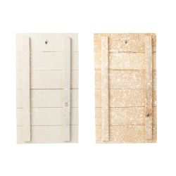 DECORATION MURALE SAPIN MACRAME NATUREL/BLANC  - J-LINE