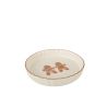 MOULE À TARTE COOKIE EN GRÉS BLANC/OCRE 26*26*4.5CM - J-LINE