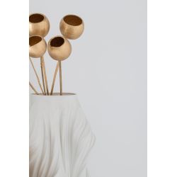 LOT DE 10 BRANCHES FLEURS SÉCHÉES DOREES - J-LINE