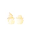 BONHOMME DE NEIGE LED ETOILE BLANC/BEIGE S - J-LINE
