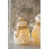 BONHOMME DE NEIGE LED ETOILE BLANC/BEIGE S - J-LINE