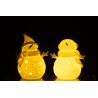 BONHOMME DE NEIGE LED ETOILE BLANC/BEIGE L - J-LINE