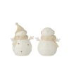 BONHOMME DE NEIGE LED ETOILE BLANC/BEIGE L - J-LINE