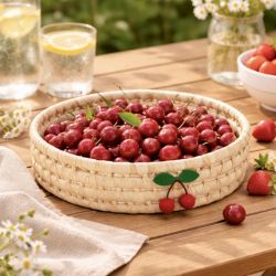 CEREZA PLATEAU ROND CERISES 30CM - HOME EDELWEISS