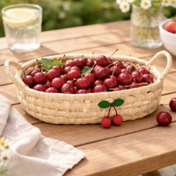 CEREZA PLATEAU OVAL CERISES 30CM - HOME EDELWEISS