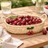 CEREZA PLATEAU OVAL CERISES 30CM - HOME EDELWEISS