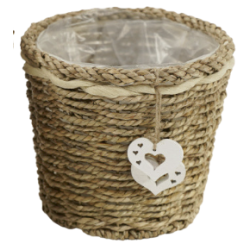 LUCINE PANIER COEUR S 16X16X15CM - HOME EDELWEISS