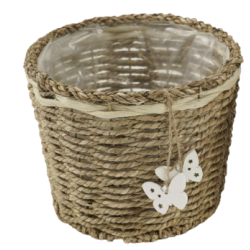 LUCINE PANIER PAPILLONS M 19X19X16CM - HOME EDELWEISS