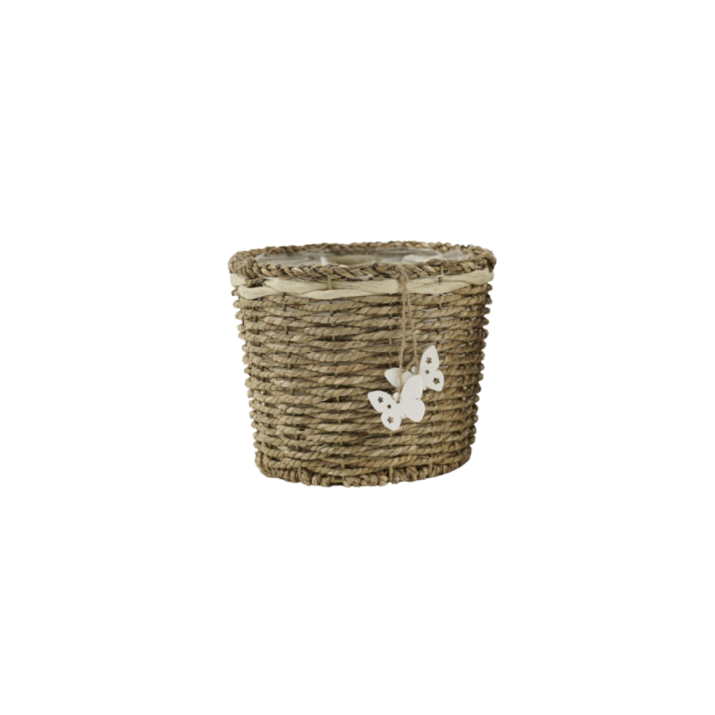 LUCINE PANIER PAPILLONS M 19X19X16CM - HOME EDELWEISS