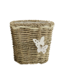 LUCINE PANIER PAPILLONS S 16X16X15CM - HOME EDELWEISS