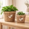 LUCINE PANIER PAPILLONS S 16X16X15CM - HOME EDELWEISS