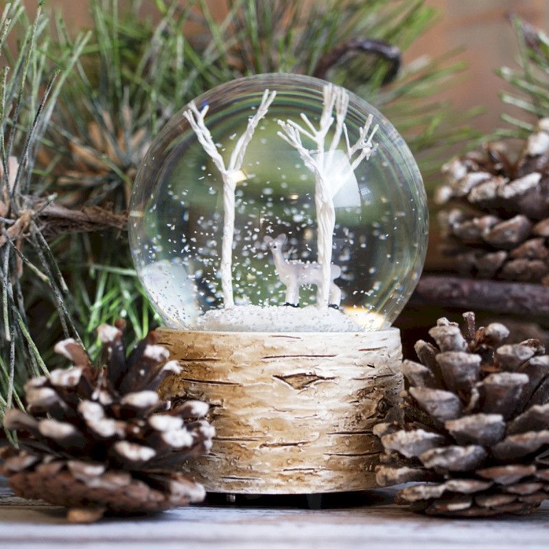 VIDEKAL - BOULE À NEIGE MUSICALE 14CM - HOME EDELWEISS