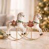 CHRISTMAS - CHEVAL À BASCULE 21CM - HOME EDELWEISS