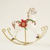 CHRISTMAS - CHEVAL À BASCULE 25CM - HOME EDELWEISS