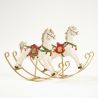 CHRISTMAS - CHEVAL À BASCULE 25CM - HOME EDELWEISS
