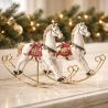 CHRISTMAS - CHEVAL À BASCULE 25CM - HOME EDELWEISS