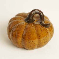 PUMPKIN - CITROUILLE KAKI 13CM - HOME ELDEWEISS