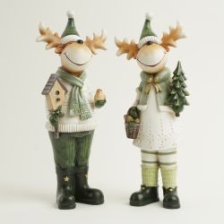 CLOCHETO - CERF VERT 40CM- HOME ELDEWEISS