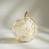 SIMONA LAMPE POMME LED BLANC/OR  16*16*17CM - HOME EDELWEISS