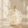 SIMONA LAMPE POMME LED BLANC/OR  16*16*17CM - HOME EDELWEISS