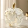 SIMONA B/POMME BLANC/OR LED 22*22*24CM - HOME EDELWEISS