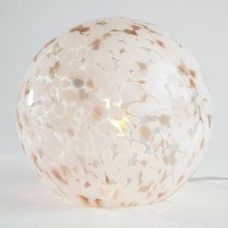 ALMERIA - LAMPE BOULE NUAGE BLANC/OR - HOME EDELWEISS