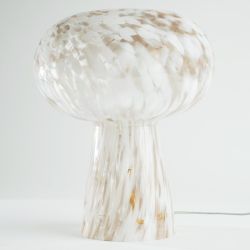 ALMERIA - LAMPE CHAMPIGNON NUAGE BLANC/OR - HOME EDELWEISS
