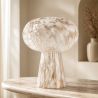 ALMERIA - LAMPE CHAMPIGNON NUAGE BLANC/OR - HOME EDELWEISS