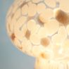 ALMERIA LAMPE CHAMPIGNON NUAGE BLANC/OR S - HOME EDELWEISS