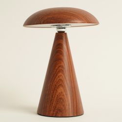ORLANDO - LAMPE CHAMPIGNON LED 3W BOIS CLAIR - HOME EDELWEISS