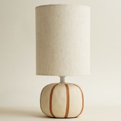 MALORY - LAMPE BOULE LIGNÉE 37CM - HOME EDELWEISS