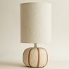 MALORY - LAMPE BOULE LIGNÉE 37CM - HOME EDELWEISS