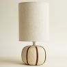 MALORY - LAMPE BOULE LIGNÉE 37CM - HOME EDELWEISS
