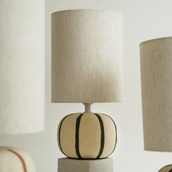 MALORY - LAMPE BOULE LIGNÉE 37CM - HOME EDELWEISS