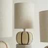 MALORY - LAMPE BOULE LIGNÉE 37CM - HOME EDELWEISS