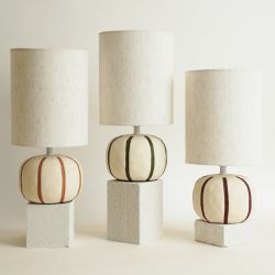 MALORY - LAMPE BOULE LIGNÉE 37CM - HOME EDELWEISS