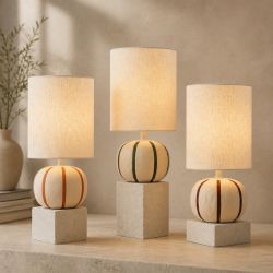 MALORY - LAMPE BOULE LIGNÉE...