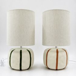 MALORY - LAMPE BOULE LIGNÉE 43CM - HOME EDELWEISS