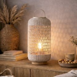 WHITE - LAMPE 75CM E27 -...