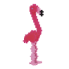 TUBE FLAMENT ROSE - JEU DE CONSTRUCTION - 100 PIÈCES - KONTIKI